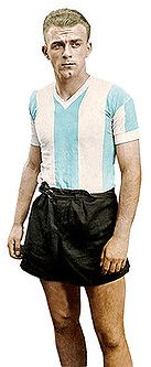 Alfredo Di Stefano vistiendo la elástica albiceleste
