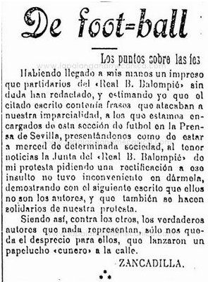 Crónica del Correo de Andalucía del 3-3-1918