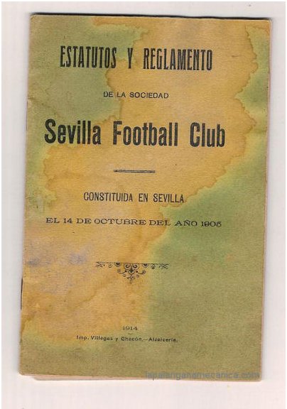 Primeros Estatutos conocidos del Sevilla FC