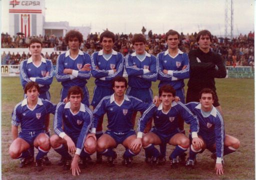 Bilbao Athletic 1983/84 8 de enero de 1984. Algeciras 2 Bilbao Athletic 2 Fotografía cedida por cortesía de Adolfo Fernández Vaz 
