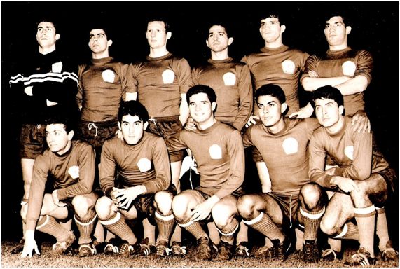 El equipo español en Das Antas.                                                                  (foto cedida por Francisco Fernández Rodríguez “Gallego”)