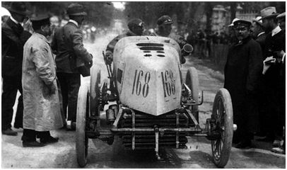 Carrera París-Madrid, 1903. Fuente: Grand Prix History, recuperado de http://www.grandprixhistory.org/paris1903.htm