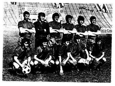 Alineación de España en el Mundial juvenil de Túnez 1977, extraída del Informe Técnico oficial del torneo