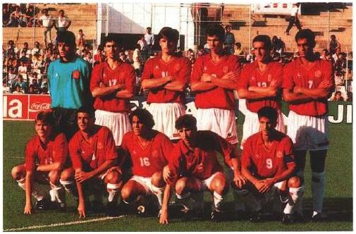 Alineación de España en el Mundial juvenil de Portugal 1991, extraída del Informe Técnico oficial del torneo.