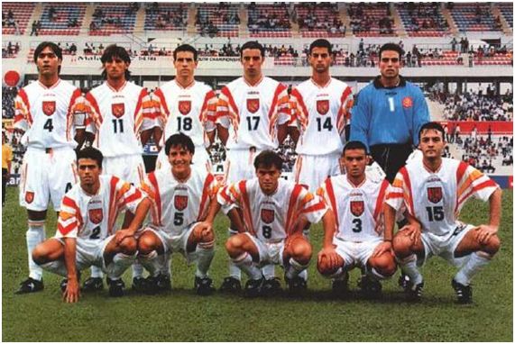 Alineación de España en el Mundial juvenil de Malasia 1997, extraída del Informe Técnico oficial del torneo.