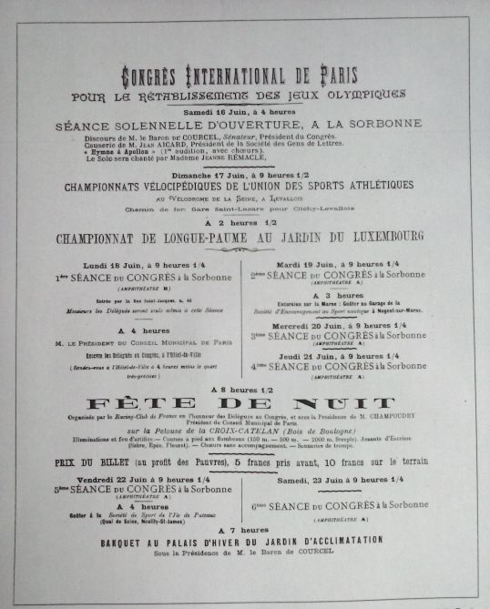 Cartel del Congreso Internacional de París