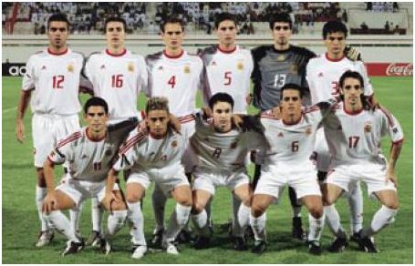 Alineación de España en el Mundial juvenil de EAU 2003, extraída del Informe Técnico oficial del torneo.