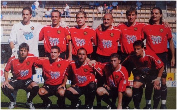Formación 2005-06: Arriba: Rubén Pérez, Serrano, Diego Torres, Pinilla, Bolo,  Abel Buades. Agachados: Merino, Cuéllar D., David García, Lupidio, Ruz.