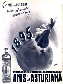 Publicidad de Anís de la Asturiana, 1944