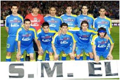 Formación Subcampeón Copa del Rey 2008: Arriba: Tena, Ustari, Cata Díaz, Manu del Moral, De la Red, Casquero. Abajo: Contra, Albín, Licht, Cortés, Granero.