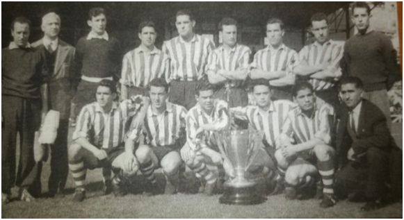 Piru Gaínza en el Athletic de 1956